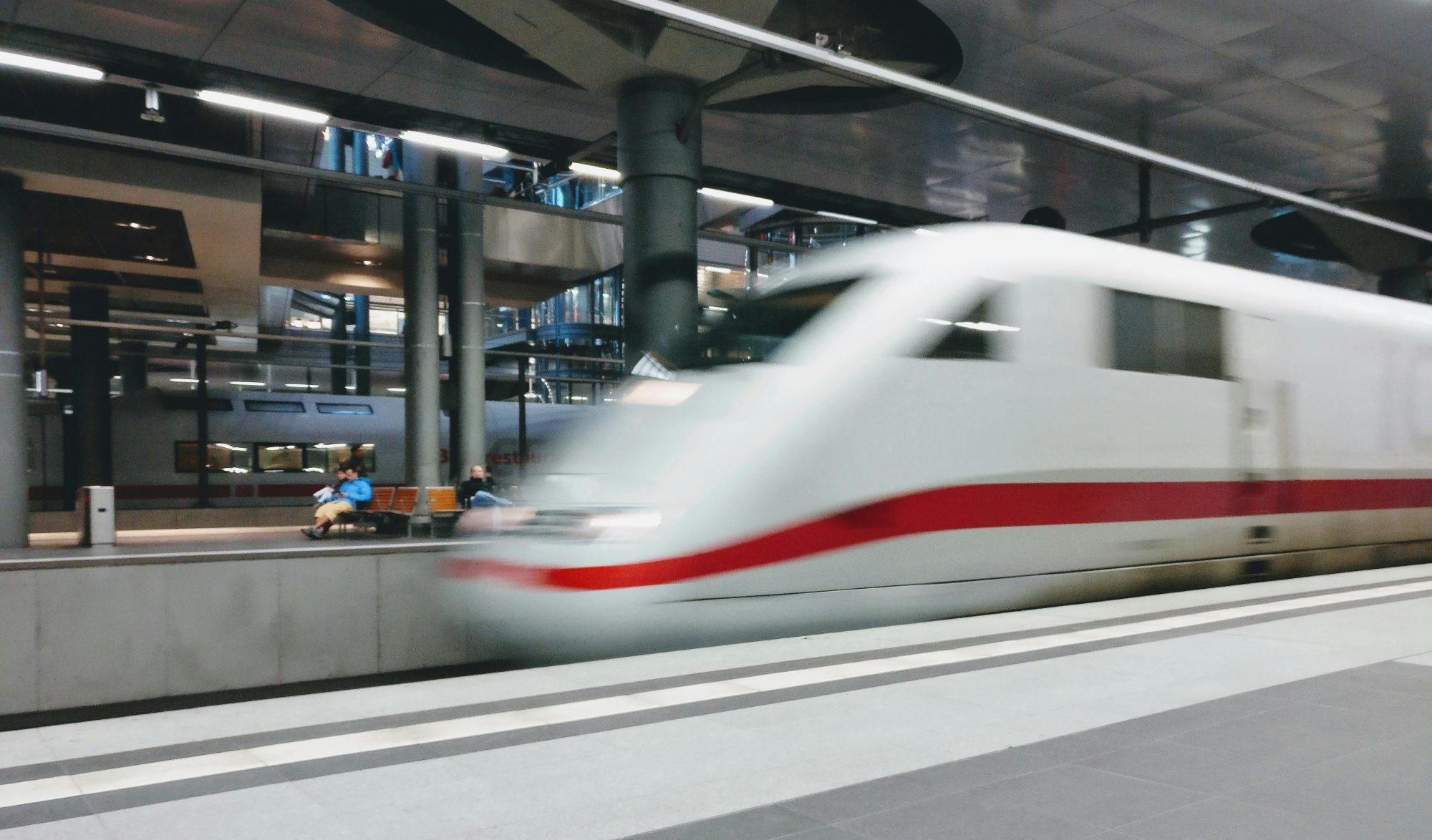 A train symbolizing the need and urgency for adoption of AI